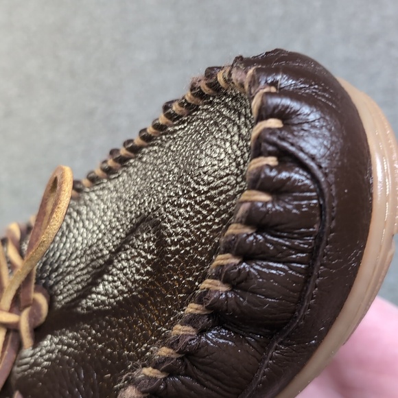 L.L. Bean Wicked Good Moccasins Moosehide Slipper Chocolate Brown Size 11.0 - Picture 12 of 14